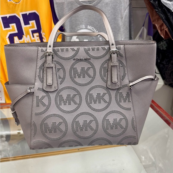 Michael Kors Gray Monogram Tote Bag